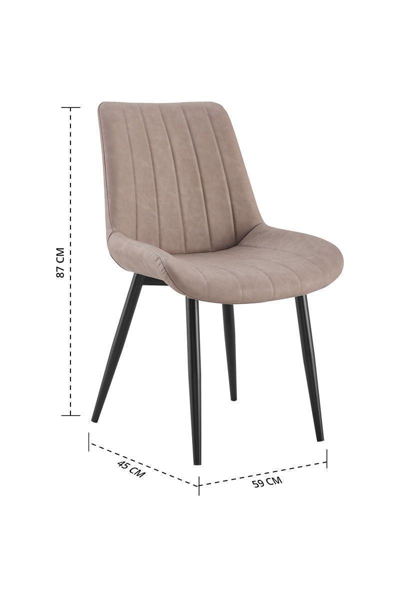 Pack 4 Silla Comedor Sitial Dorianna Beige-2