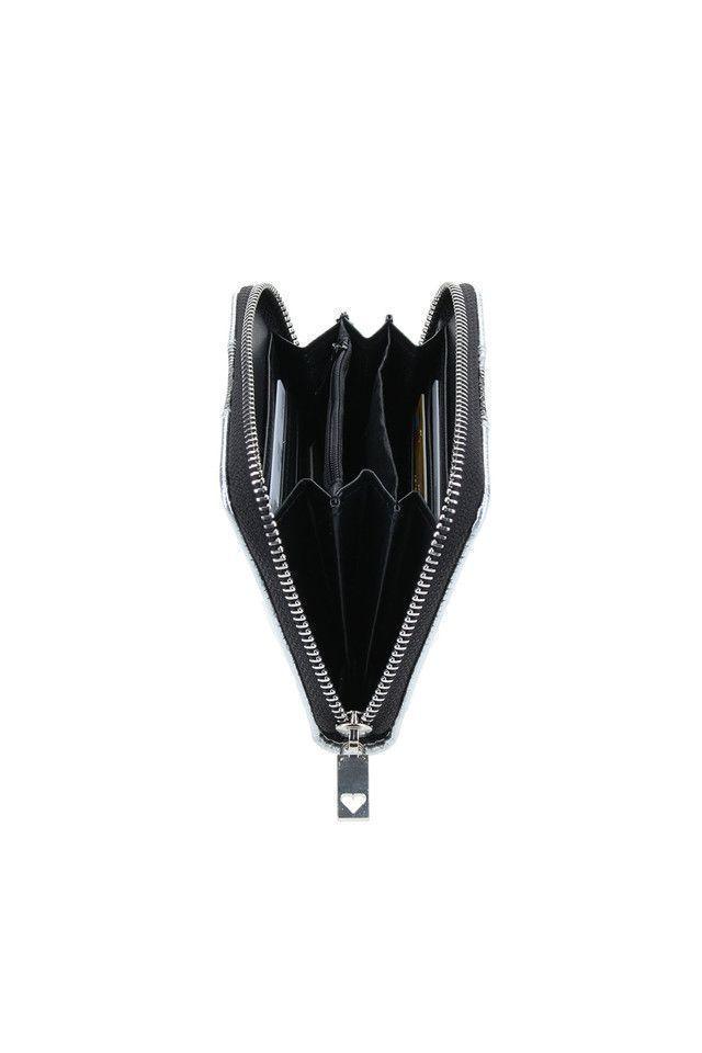 Billetera Mediana Plateada Serpent iD-1