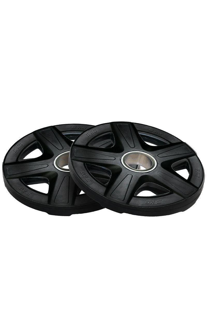 Disco Engomado para Barras 5 Kg Negro-3