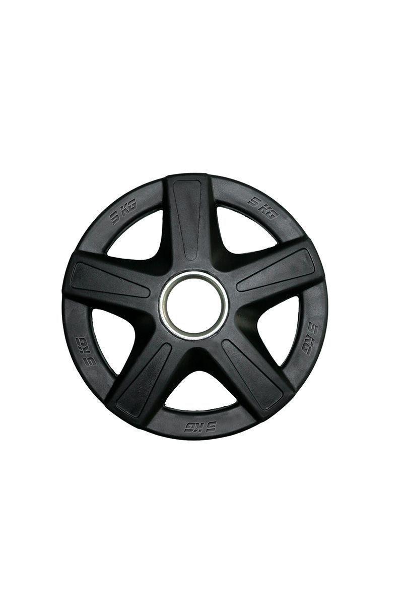 Disco Engomado para Barras 5 Kg Negro-0