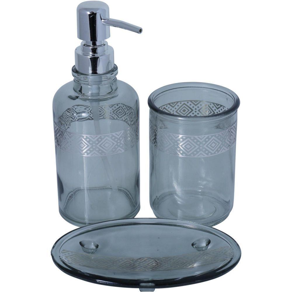 Juego Baño Silver Rhombus-0