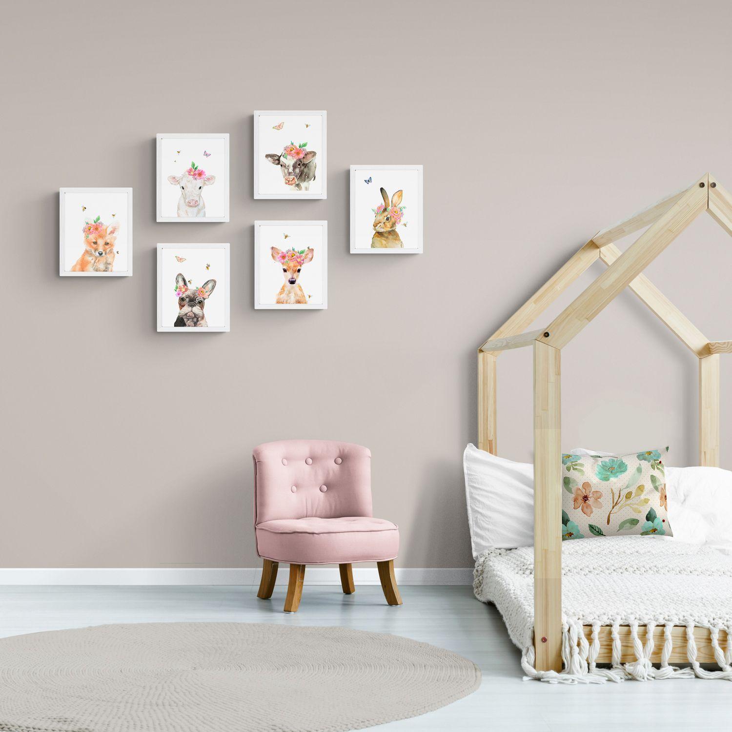 Set de cuadros infantiles animales campestres-1