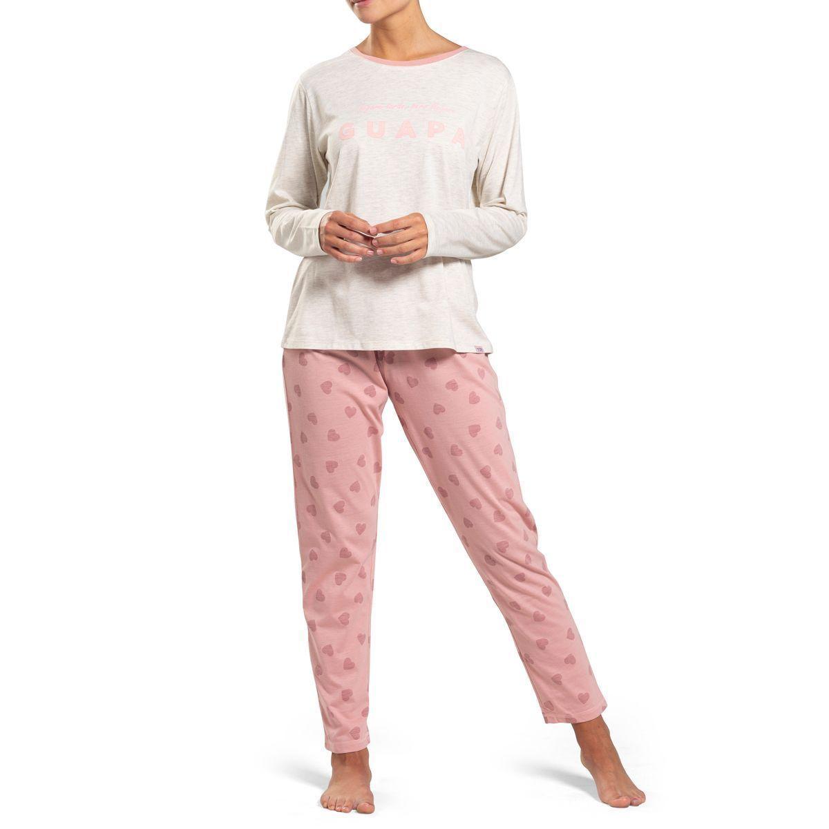 Pijama Top Algodón Invierno Mujer C3-0