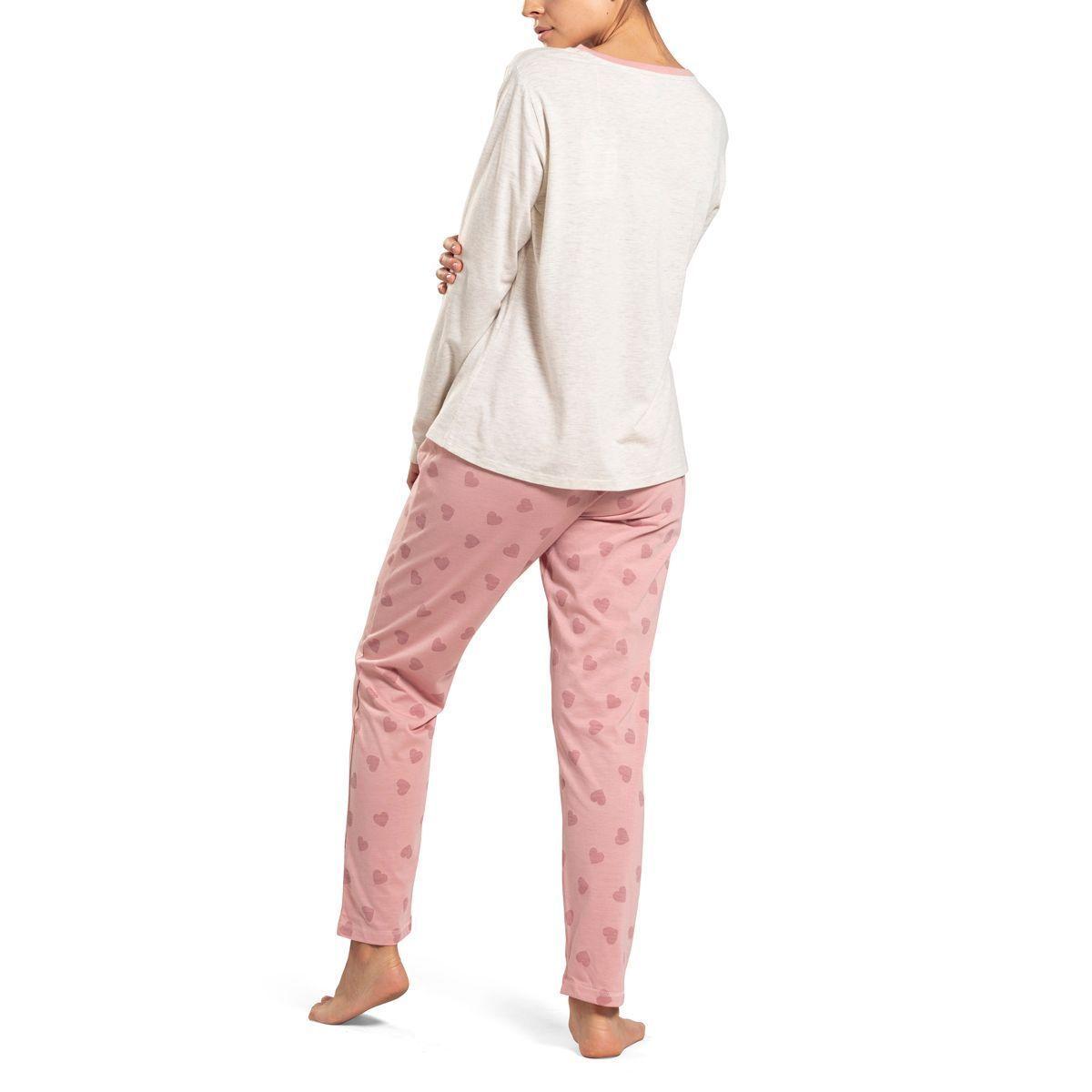 Pijama Top Algodón Invierno Mujer C3-1