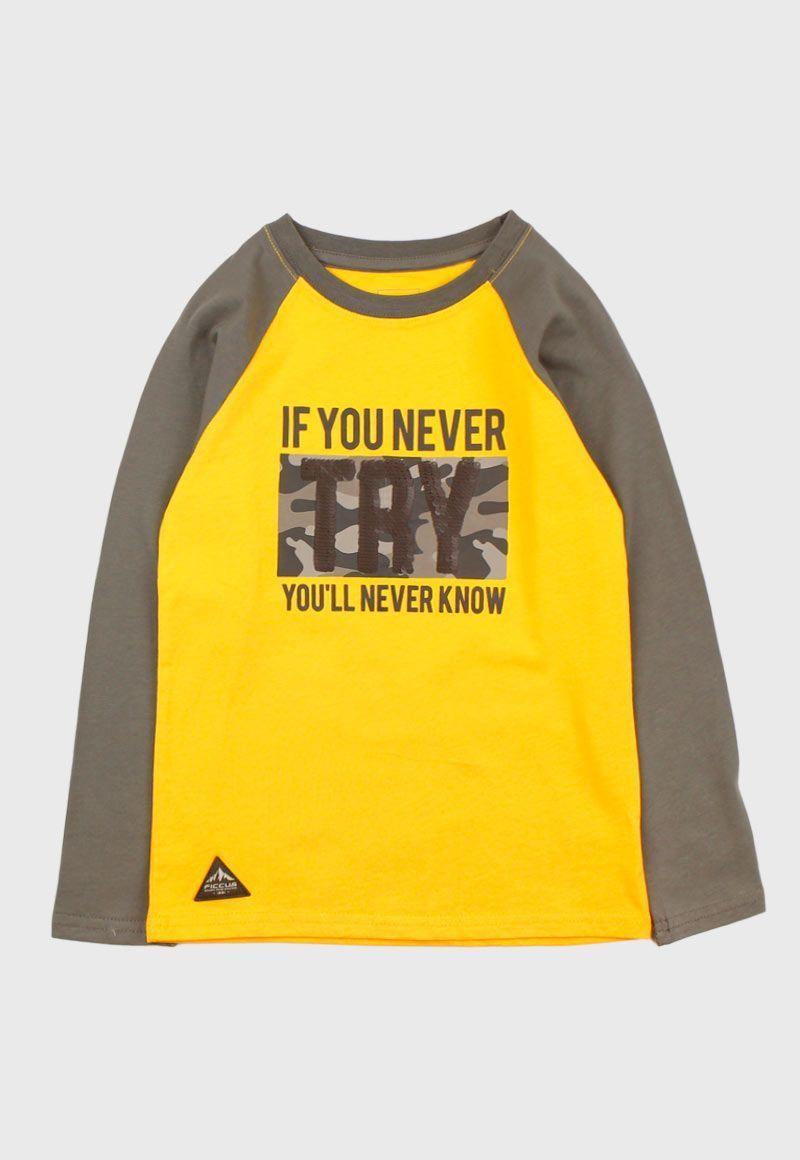 Polera Kids Niño M/Raglan Tech-0