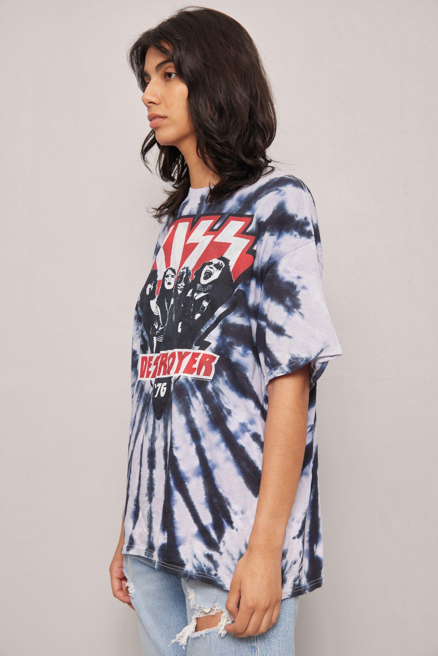 Polera casual  multicolor liquid blue talla XL-1