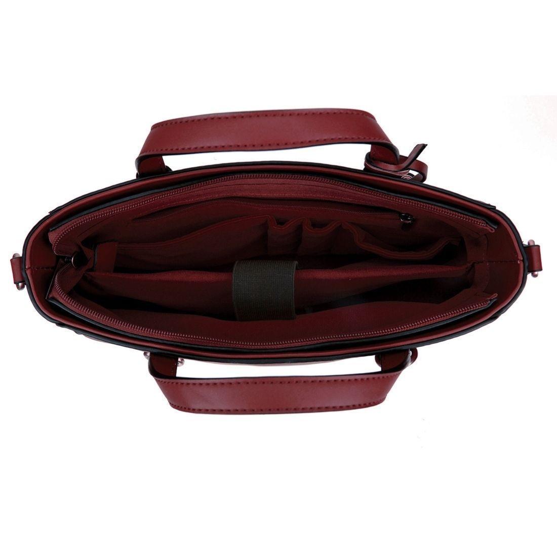 Ecosusi STYLE tote de mano para 14"- burdeo-6