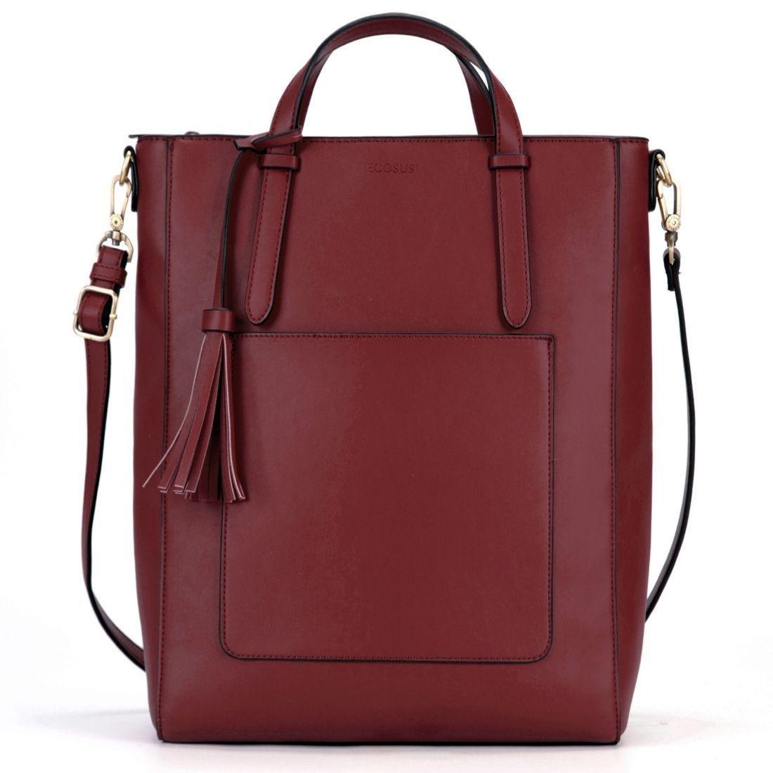 Ecosusi STYLE tote de mano para 14"- burdeo-0