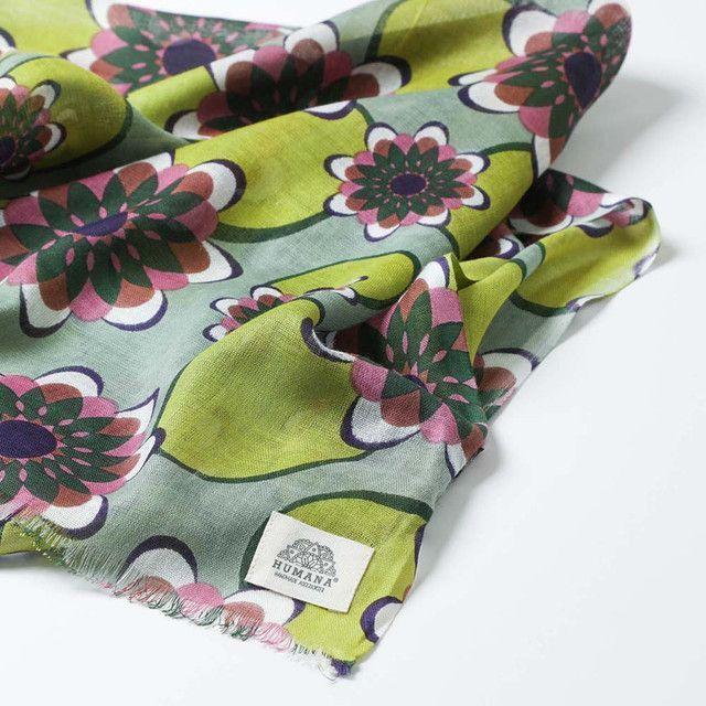 Pañuelo Estampado Verde Paris  Humana-1