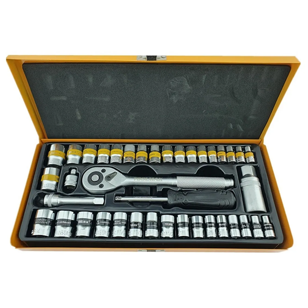 Set Dados 1/4 3/8 Milimétrico Pulgada 40 Pcs Tmk-0