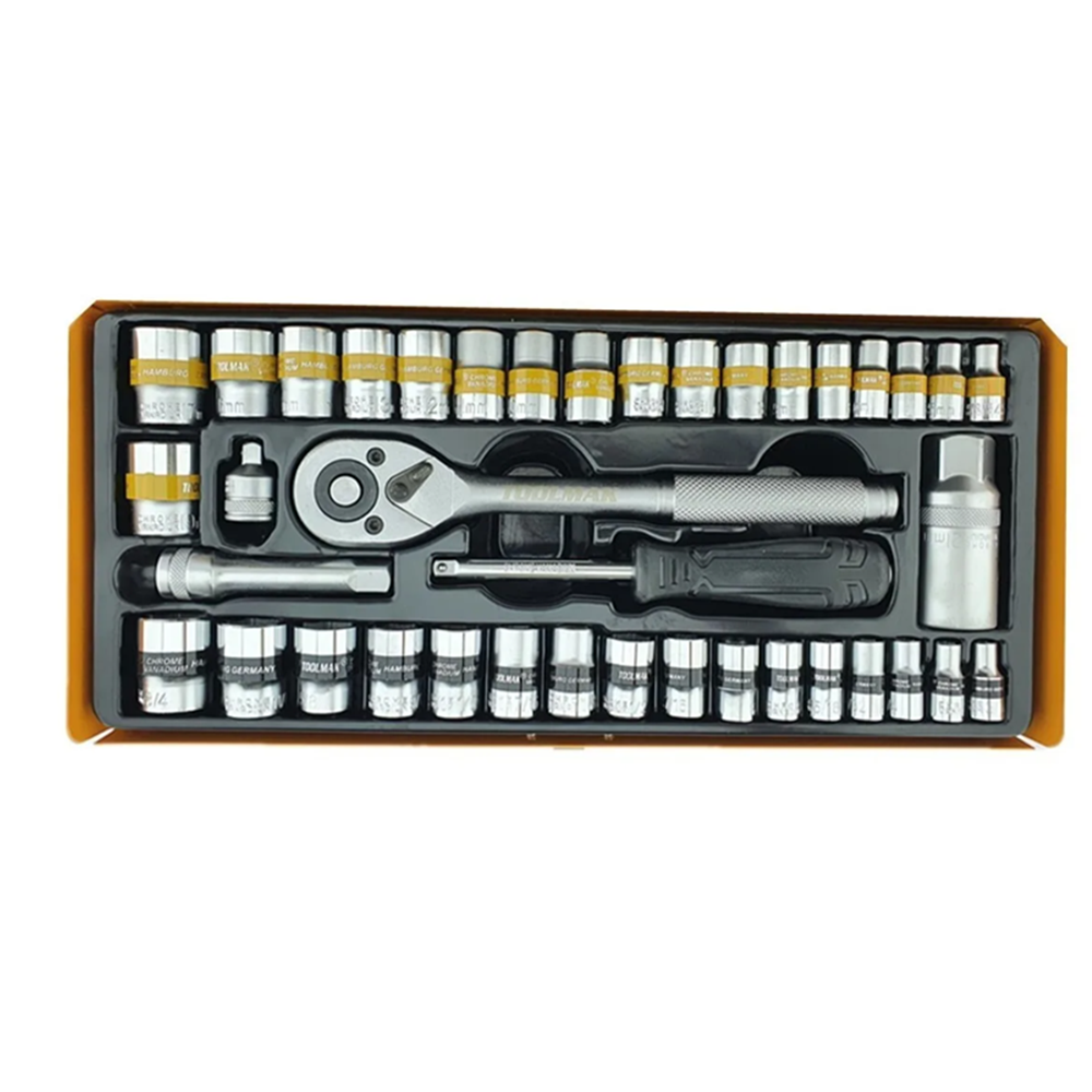 Set Dados 1/4 3/8 Milimétrico Pulgada 40 Pcs Tmk-1