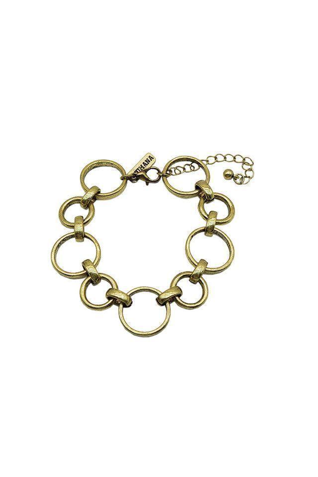 Pulsera Blanda Dorada Woodstock Anillos Humana-0