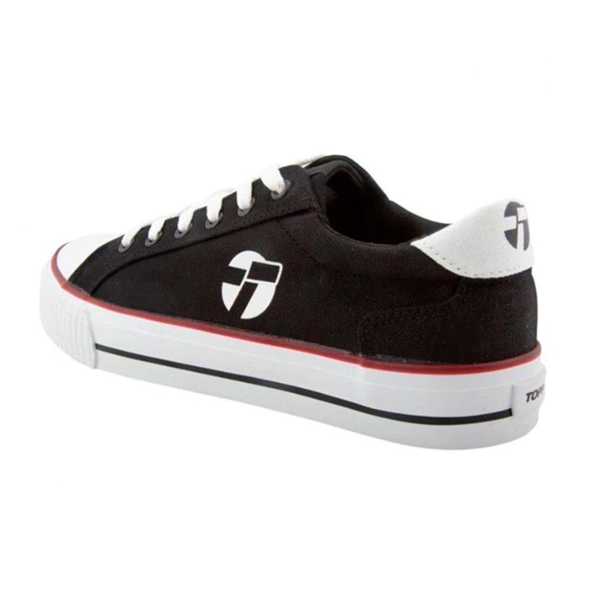 Zapatilla Lona Wagon Negra Unisex Topper-2