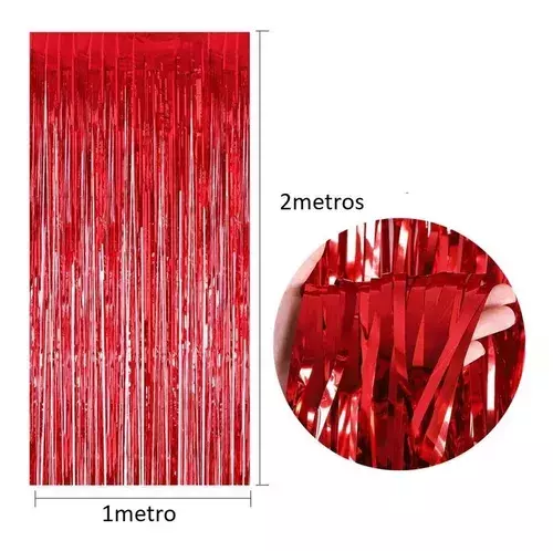 Pack Globos Cumpleaños Globos Cumpleaños + Cortina Metalica rojo 101074 y 100934-3