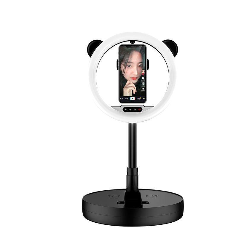 Aro Led Premium Orejas de Oso 28CM Negro-0
