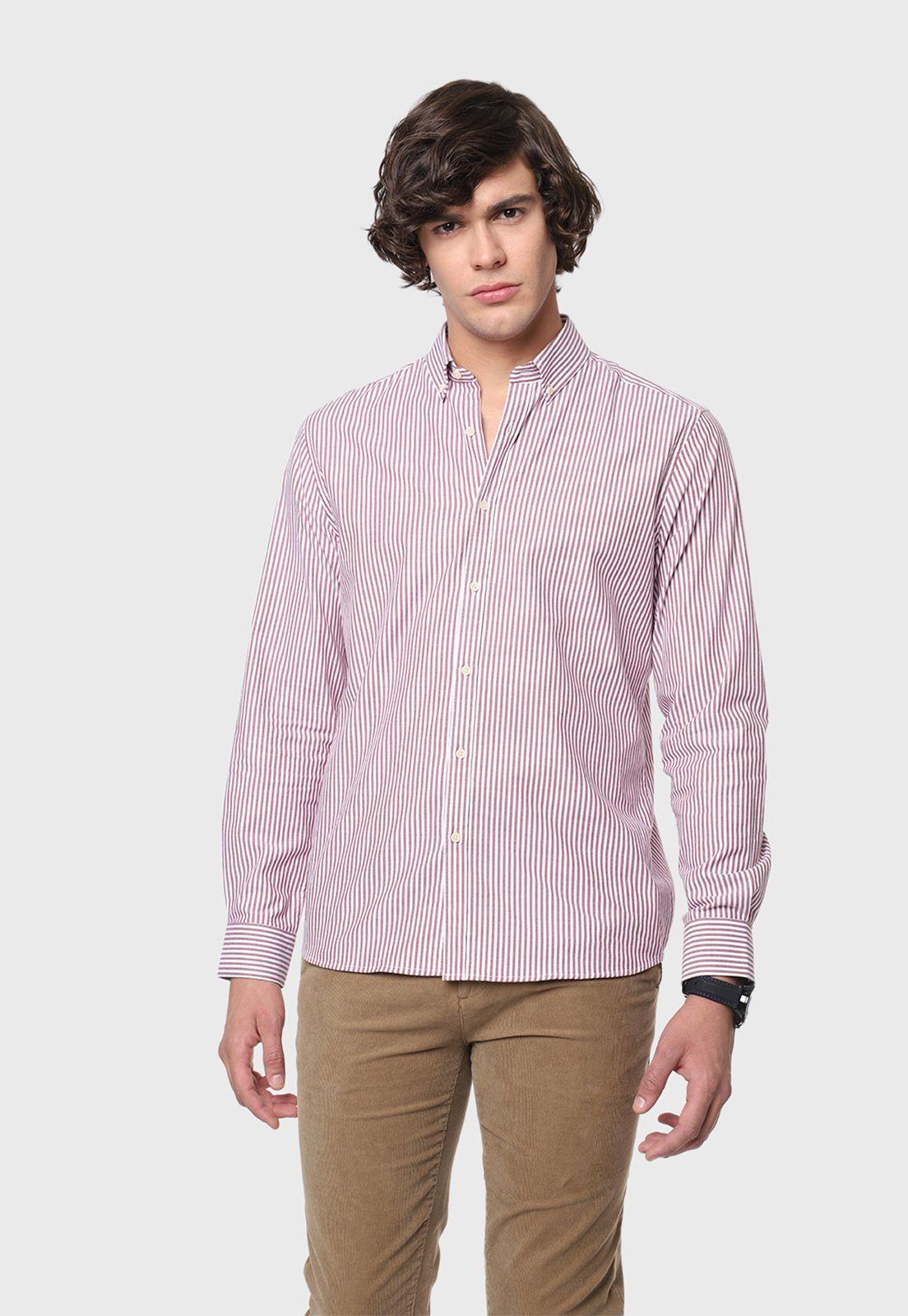 Camisa Oxford A Rayas Arrow-0