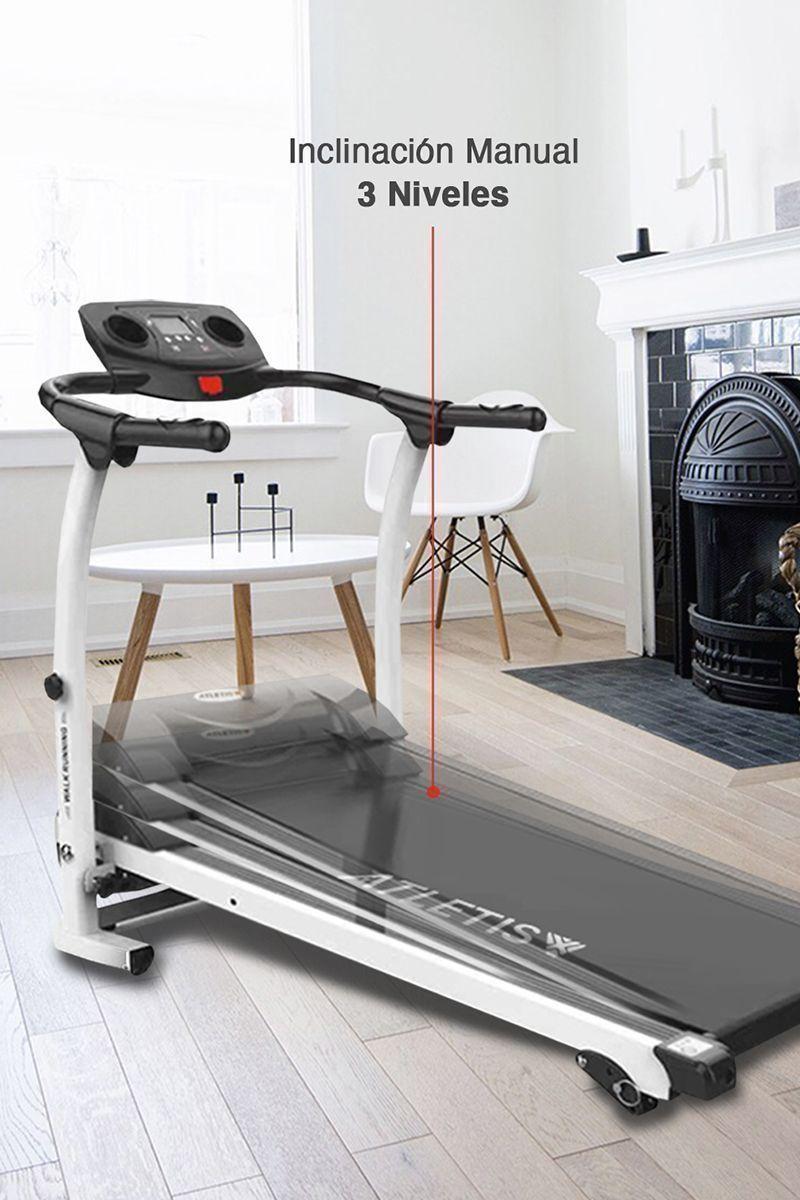 Trotadora 3 Niveles de Inclinación Manual Blanco-4