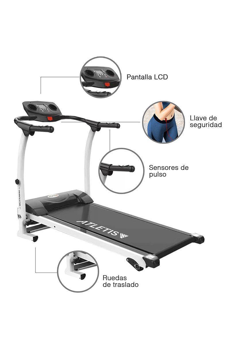Trotadora 3 Niveles de Inclinación Manual Blanco-3