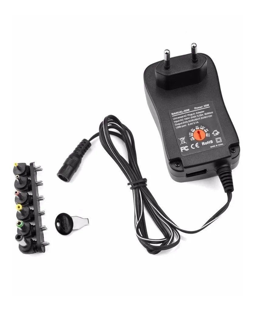 Adaptador Universal De Corriente 12w Regulable 3v A 12v-0