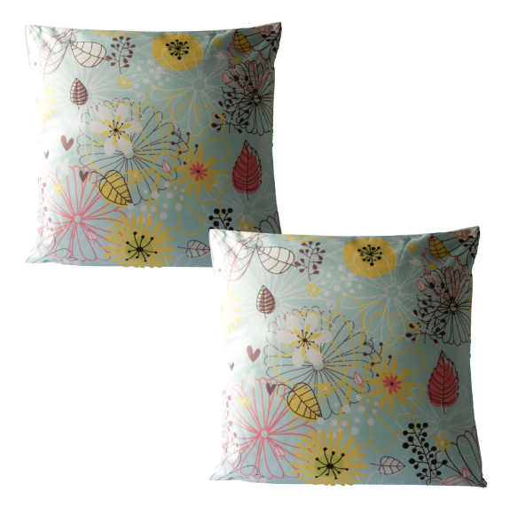 Set de Cojines De Terciopelo Diseño Verano Modelo G 45 X 45CM-0