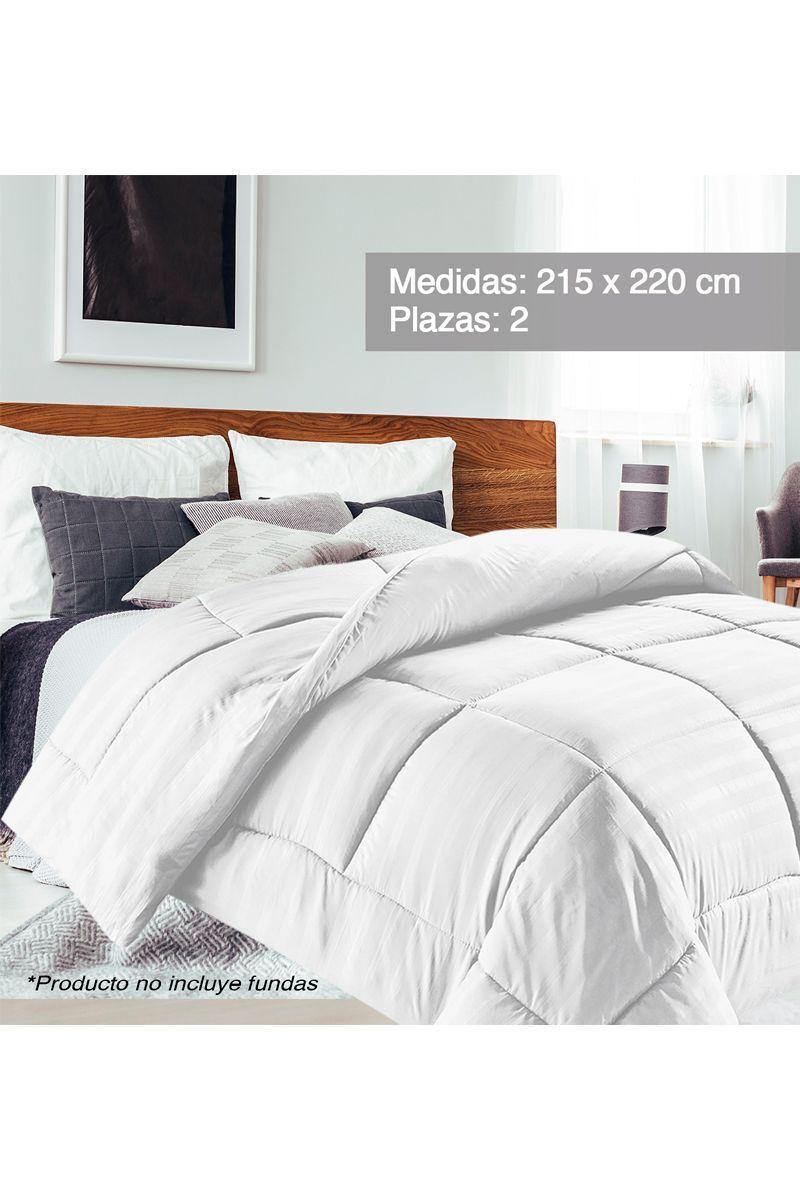 Plumón Liso 2 Plazas Blanco-1