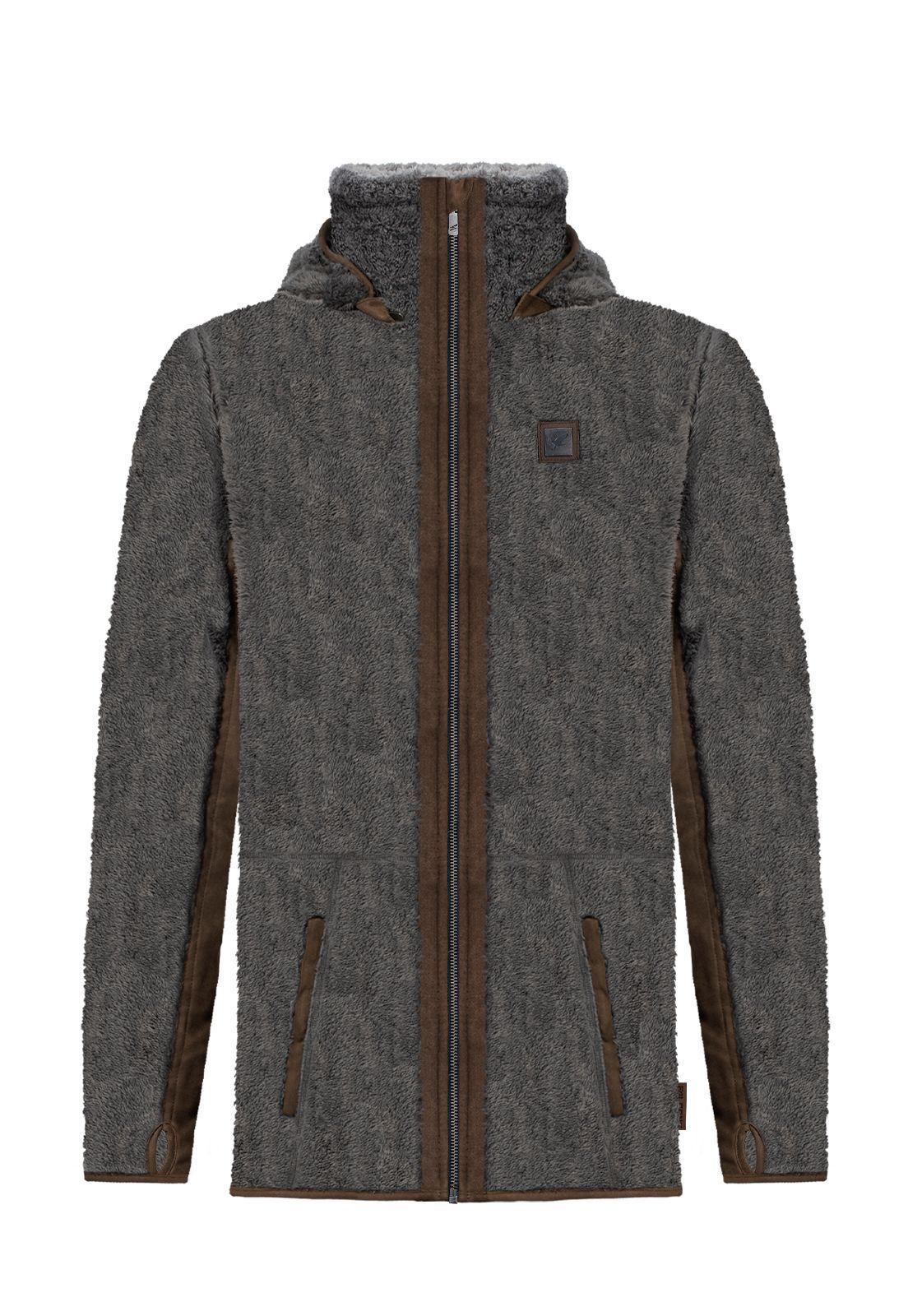 Chaqueta Chiporro Shaggy Lander Gris Plomo Falcone-0