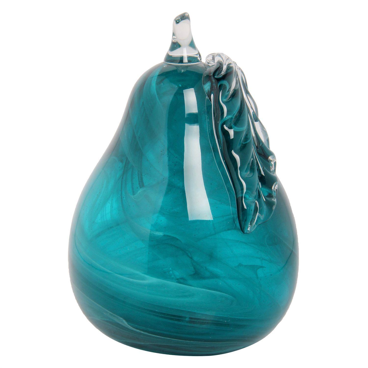 Figura Decorativa Pera Murano Turquesa-0