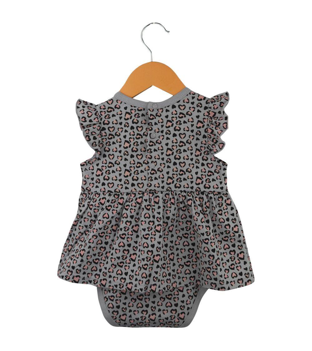 Bombacha Vestido De Algodón Animal Print Para Bebé-1