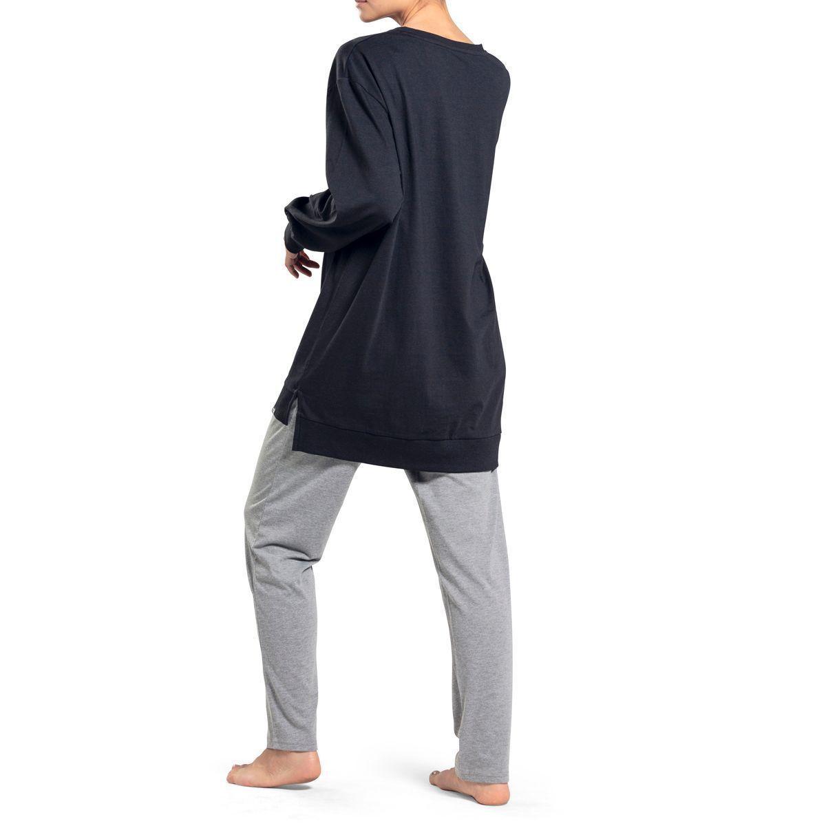 Pijama Top Invierno Algodón Mujer C1-1