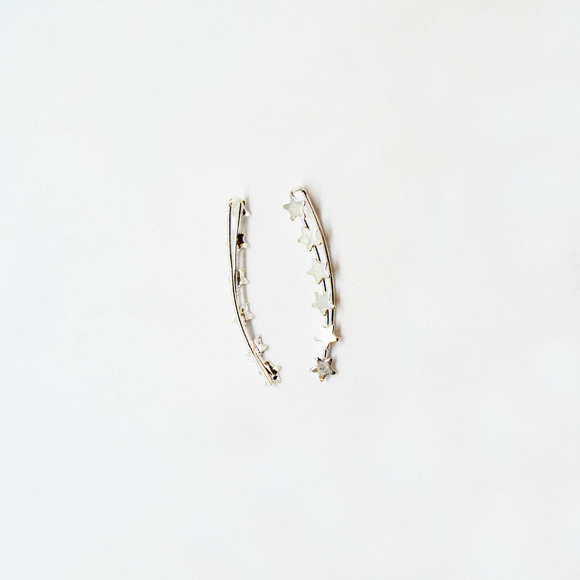 Aros Trepadores 6 Start 26 mm. 3.5 mm Plata Philippa Joyas-0