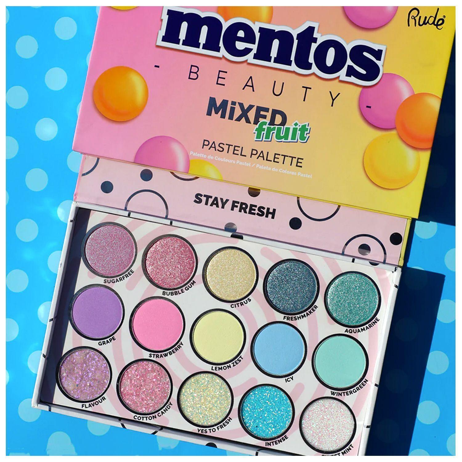 Paleta de Sombras Pastel Mixed Fruit Mentos x Rude-1