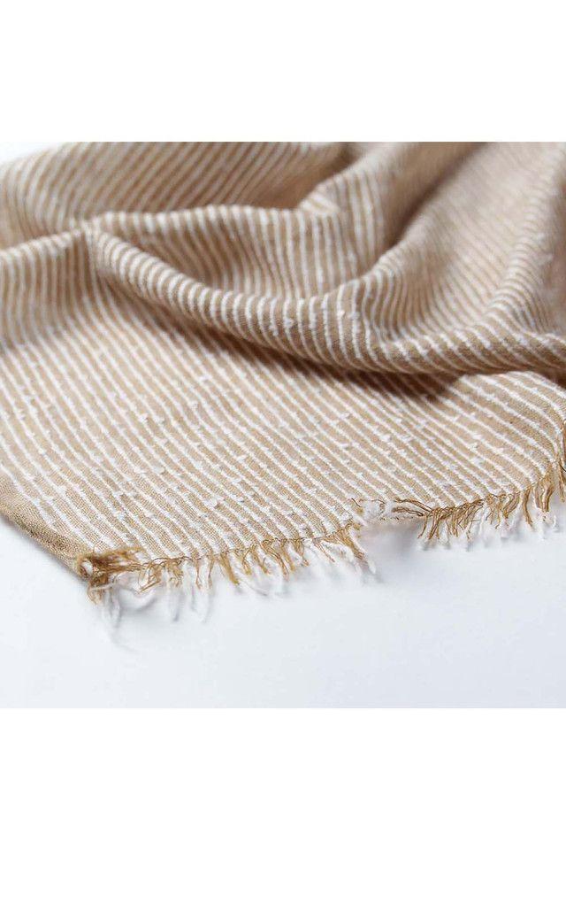 Pañuelo Liso Beige Rayado  Humana-1