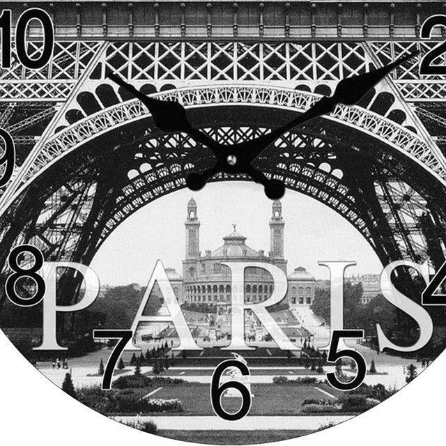 Reloj Mural Decorativo Paris Vintage-1