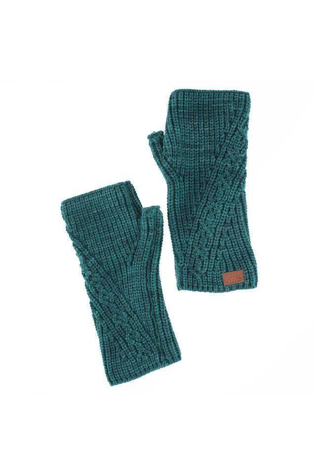 Guantes Sin Dedos Azul Humana-0