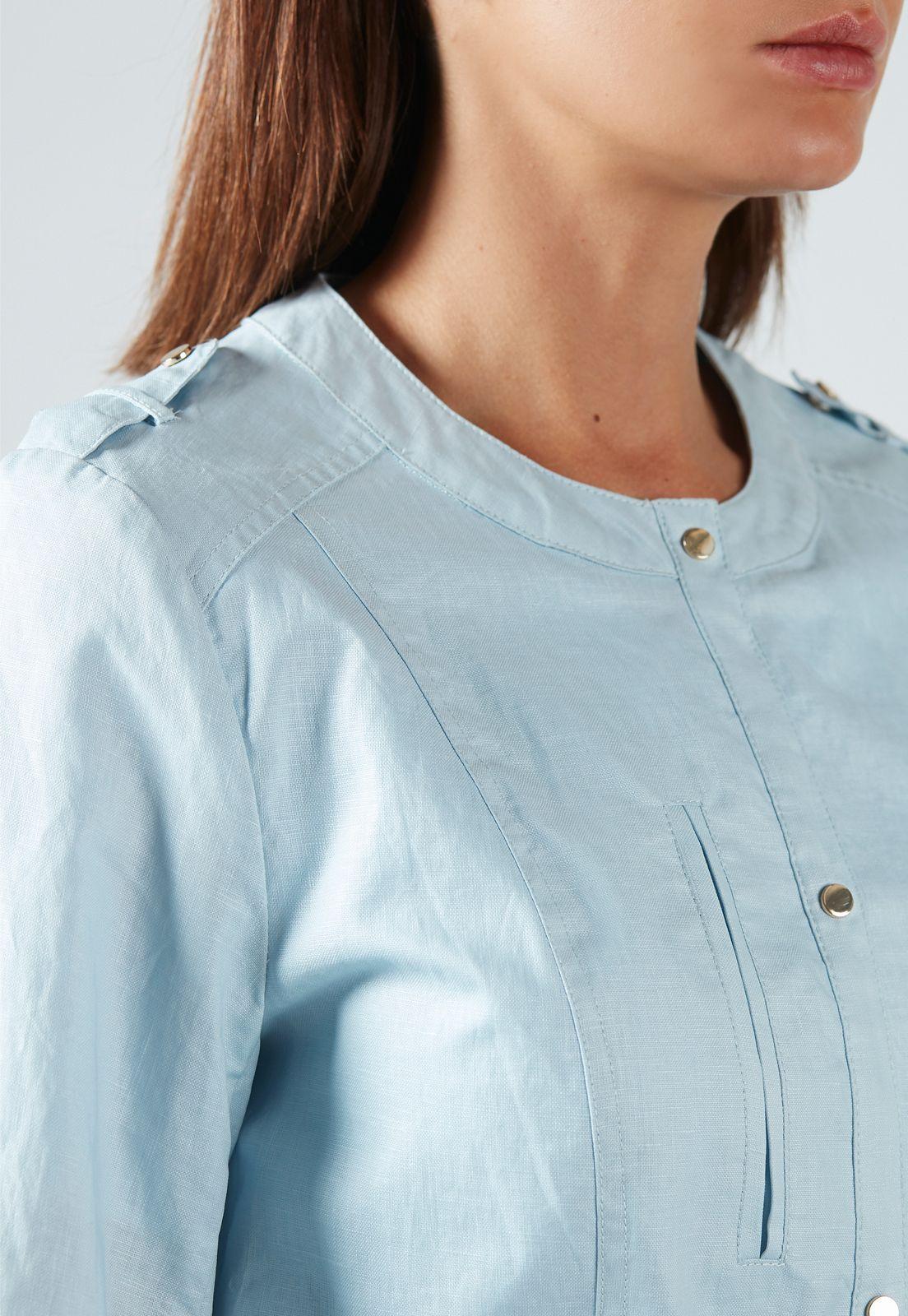 Chaqueta Lino Claire Celeste -1