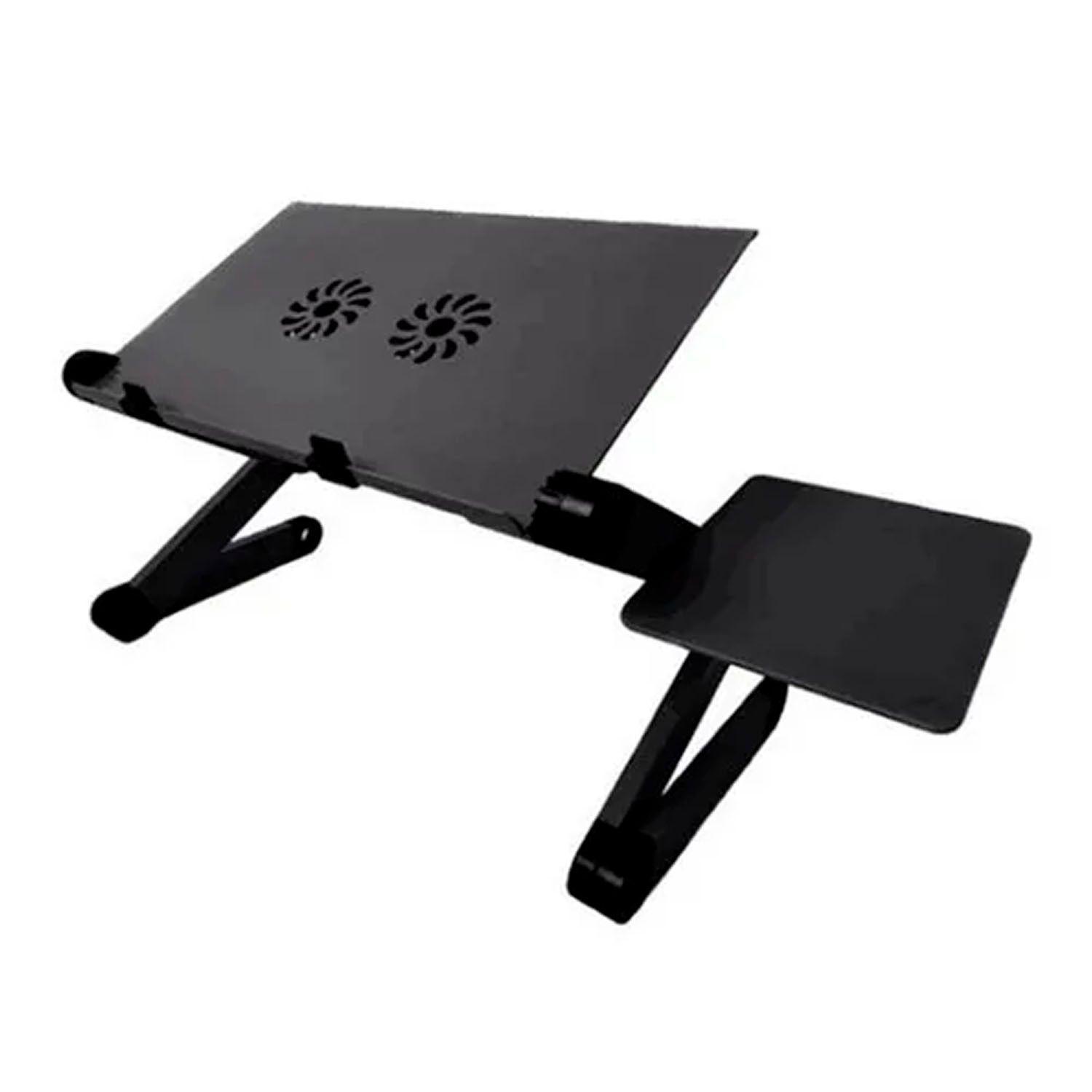 Mesa Plegable Portátil Para Notebook 2 Ventiladores-0