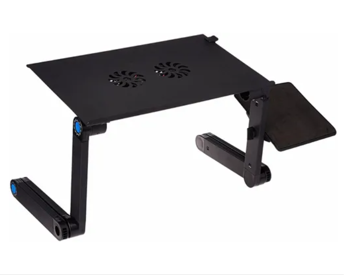 Mesa Plegable Portátil Para Notebook 2 Ventiladores-4