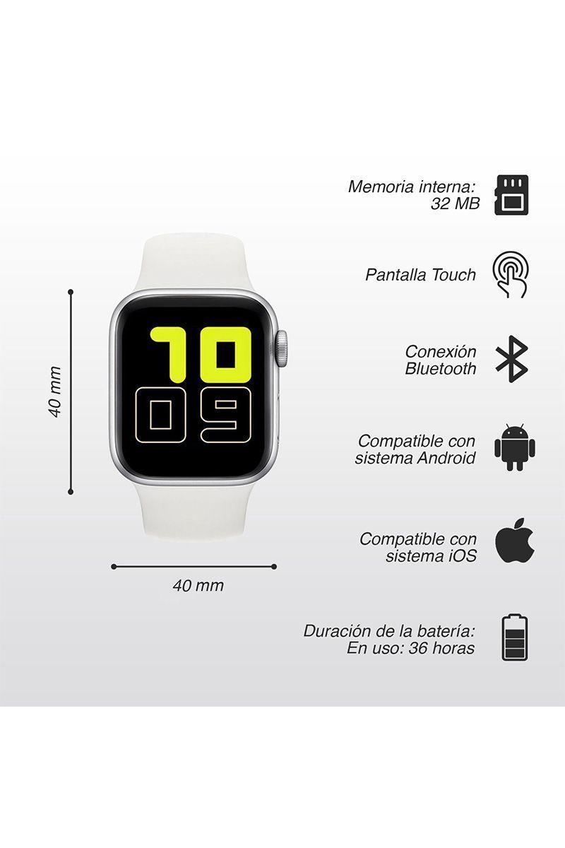 Smartwatch Reloj Inteligente T500 Blanco-2