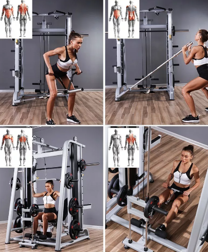 Máquina Jaula Potencia Power Rack Smith Msc20-1