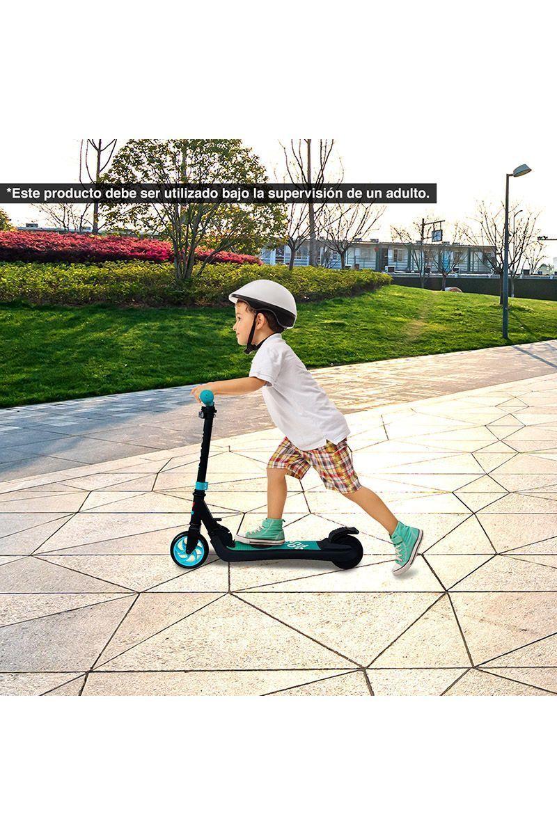 Scooter Eléctrico Plegable 10 Km/h Go Fun Celeste-1