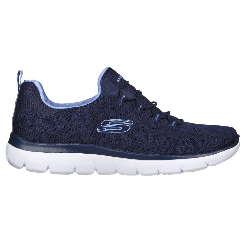 Zapatilla Mujer Summits Azul Skechers-4