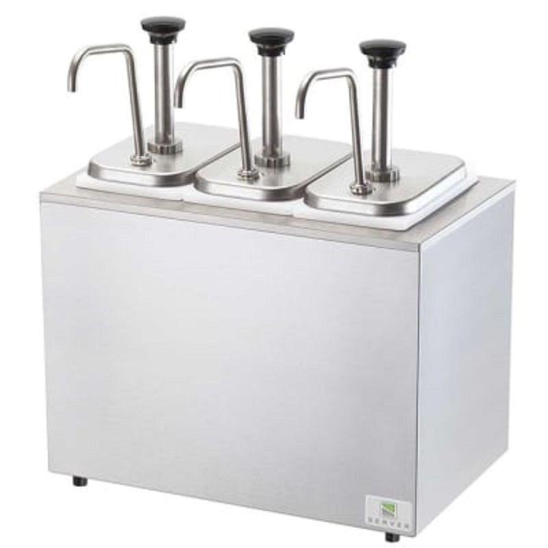 DISPENSADOR DE SALSAS 3 DEPOSITOS-0