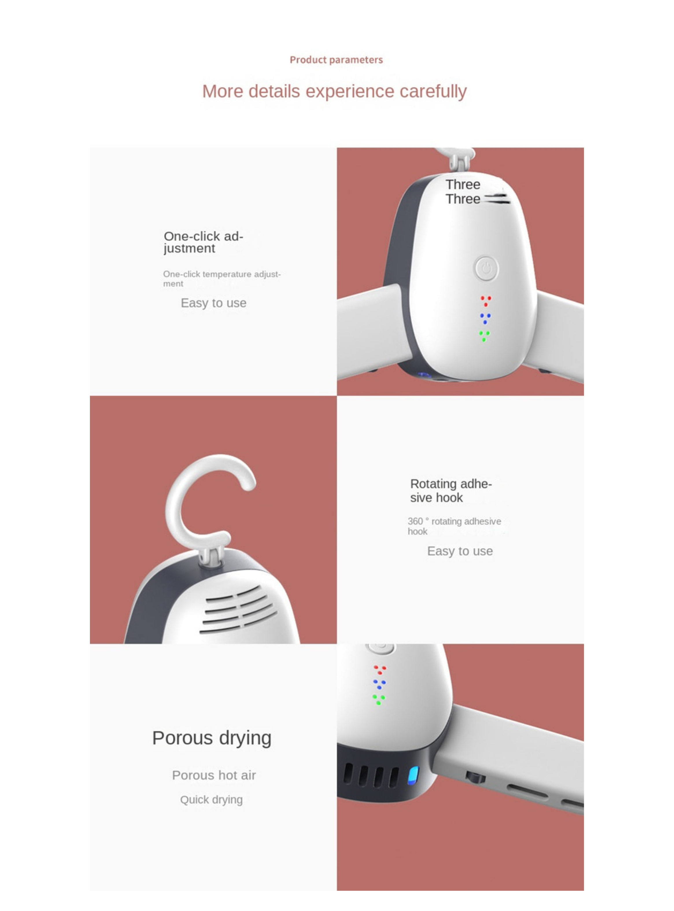 Percha colgador perchero secado electrico ar93-3