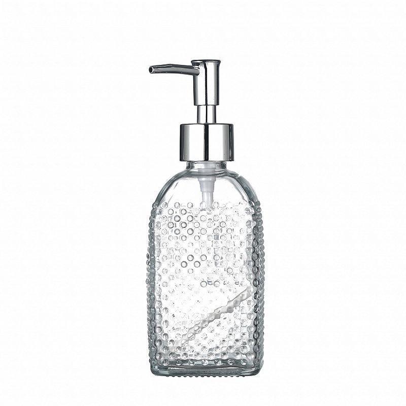 Dispensador Jabón Alcohol Gel 400ml Vidrio Decorativo-0