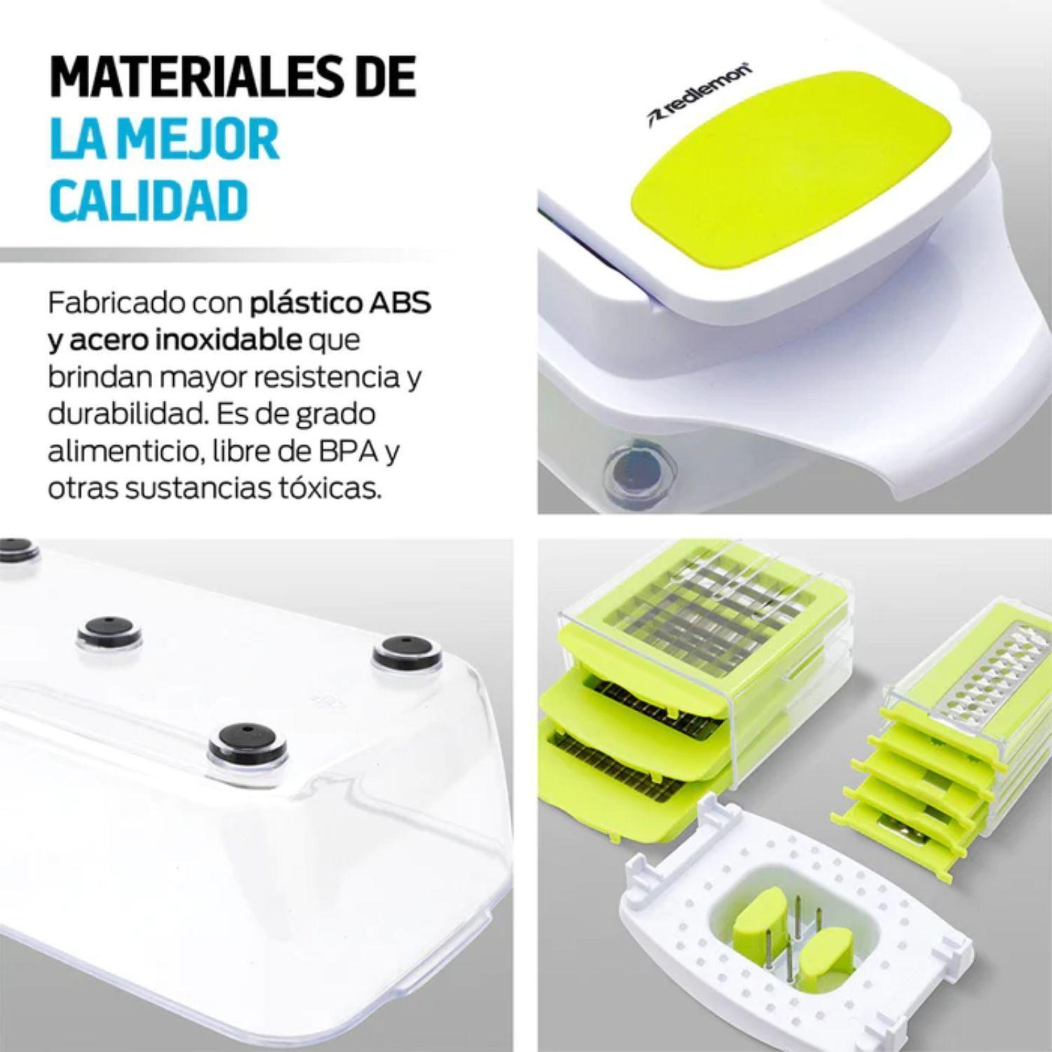 Mandolina 8 En 1 Rallador Picador Cortador Acero Inoxidable-5