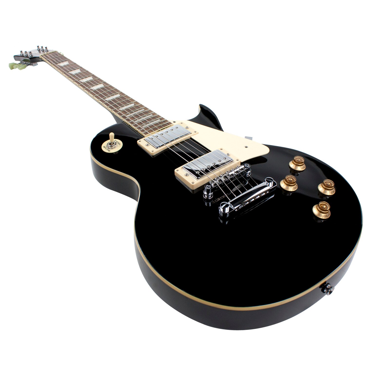 Guitarra Eléctrica Vintage V100 Tipo LP Negra-2