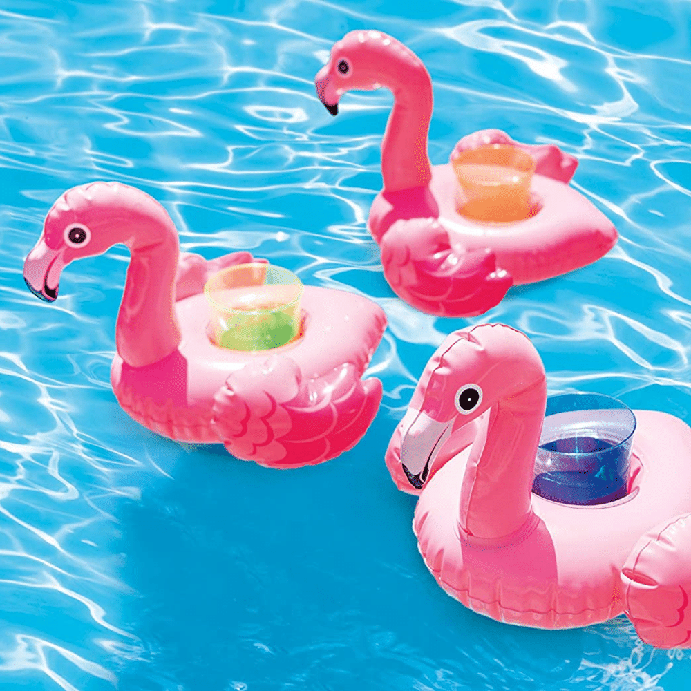Posavasos Inflable Flamengo Pack 3 u Flamingo-4