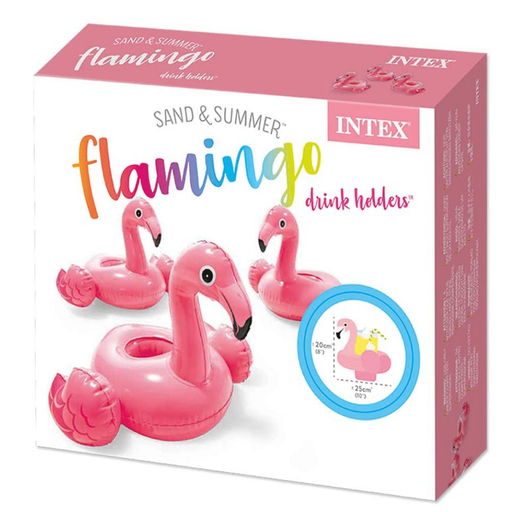 Posavasos Inflable Flamengo Pack 3 u Flamingo-2