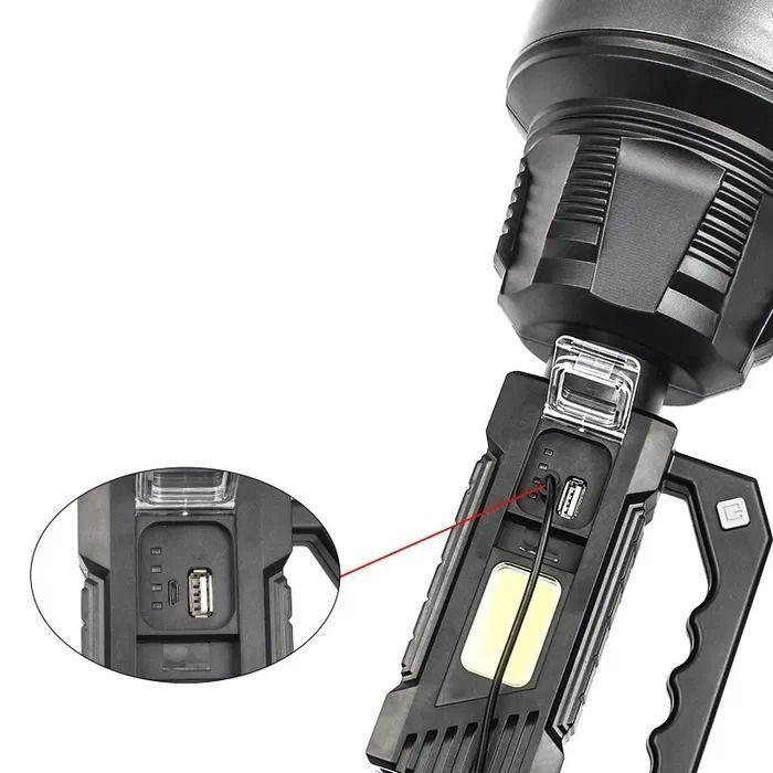 Linterna Led Recargable con Manija -2