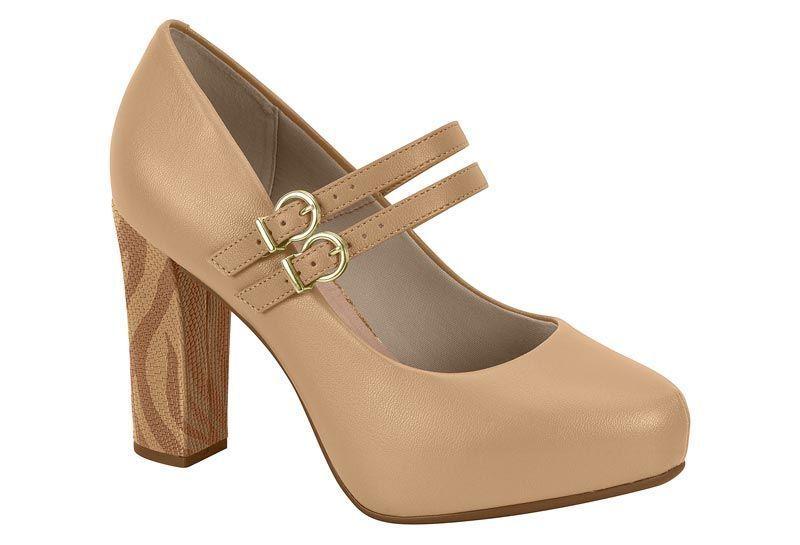 Zapato Mujer Taco Cuadrado Camel 4788-305- Beira Rio-0